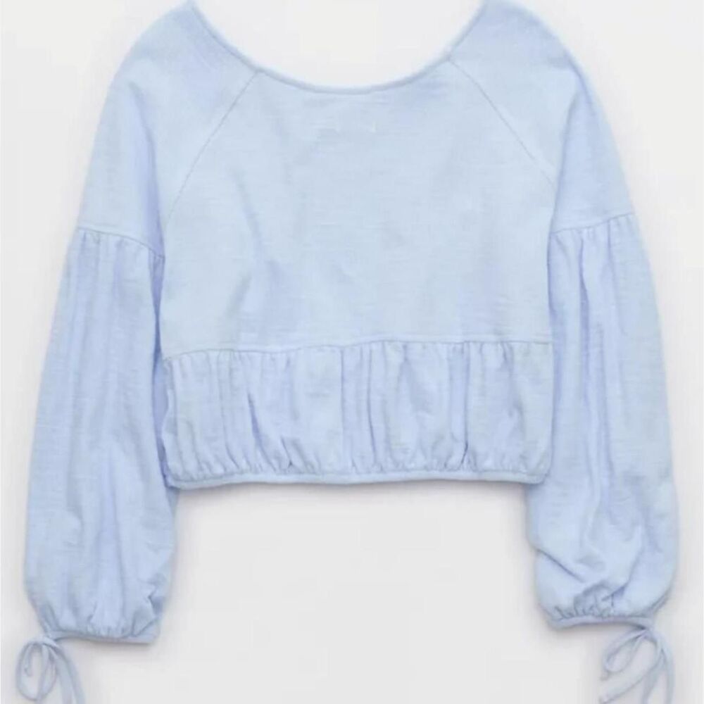 American-eagle Women's Blue and Purple Sweatshirt